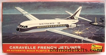 Lindberg 1/180 Caravelle French Jetliner - Air France, 411-60 plastic model kit